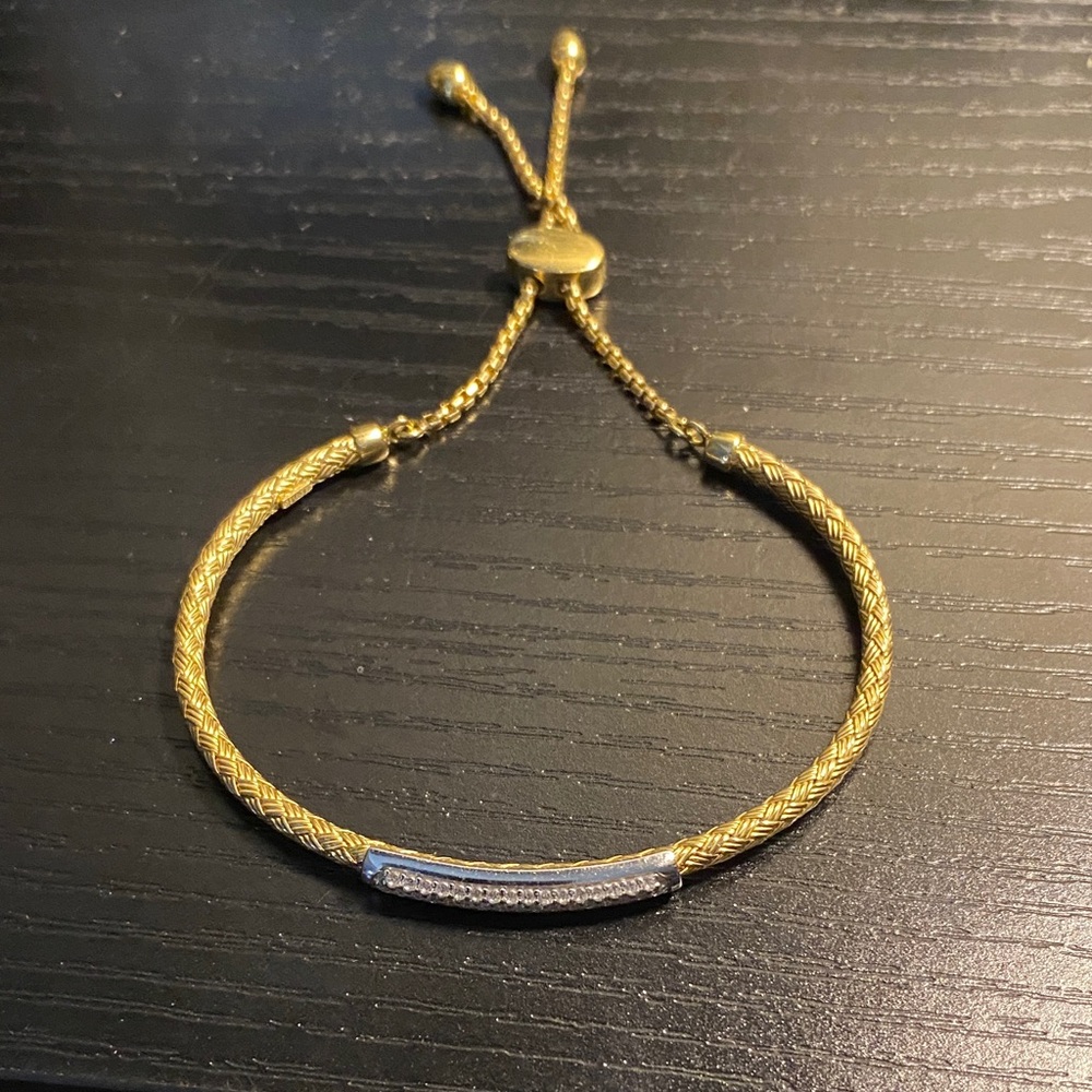 Elegant Gold and Silver Bracelet